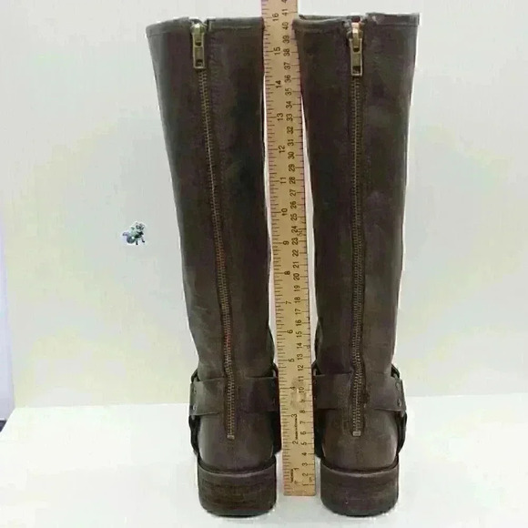 LL Bean Women's Brown Leather Rustic Harness Riding Boots Size US 6 M - Picture 6 of 12
